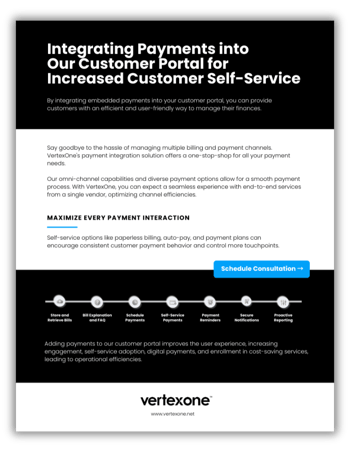 Solution Sheet - Integrating Embedded Payments into Your Customer Portal