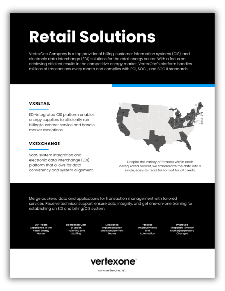 VertexOne Retail Solutions Fact Sheet