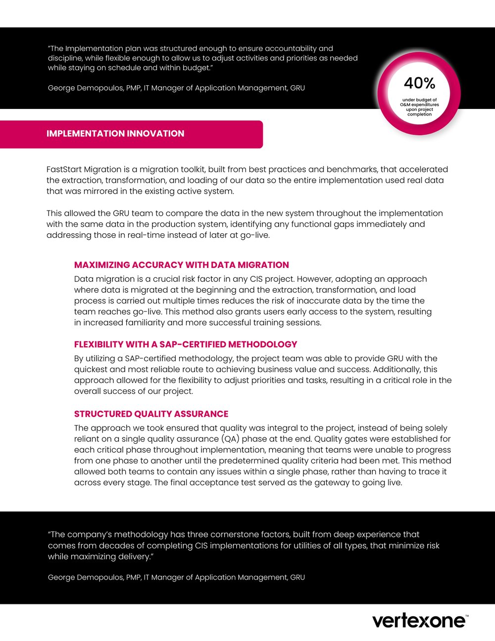 Case Study Page 3, Gainesville Regional Utilities’ Project ICE  CIS Implementation