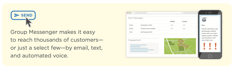 Group Messenger makes it easy to reach thousands of customers