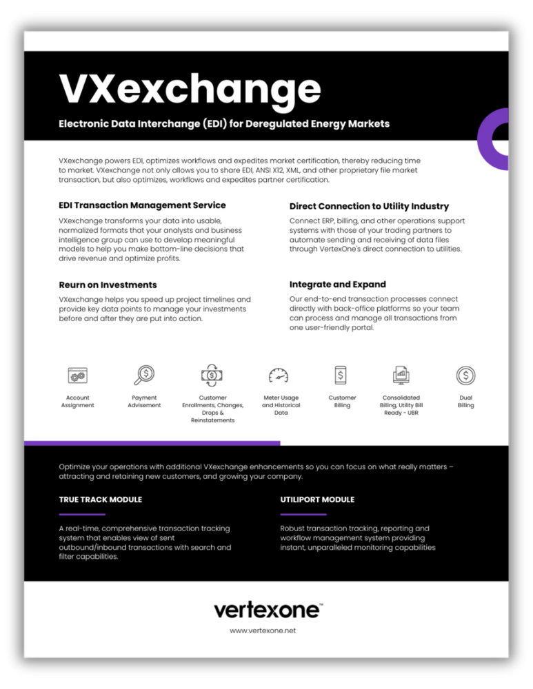 VertexOne VXexchange Fact Sheet